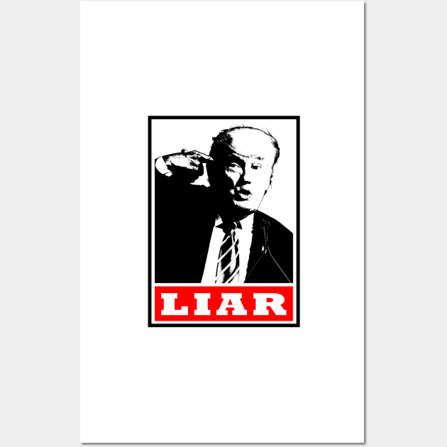 Donald Trump Liar and agitator Wall Art by Quentin1984